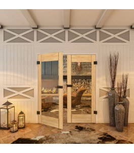 Ganzglastür - Country Sonoma Eiche Model 11-modernes Zuhause