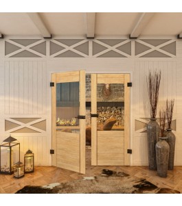 Ganzglastür - Country Sonoma Eiche Model 12-modernes Zuhause
