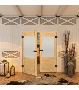 Ganzglastür - Country Sonoma Eiche Model 14-modernes Zuhause