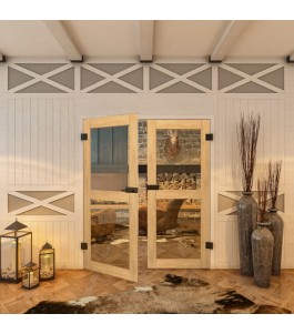 Ganzglastür - Country Sonoma Eiche Model 21-modernes Zuhause