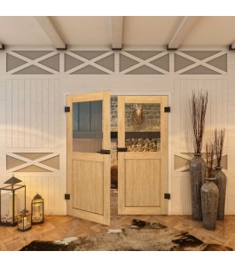Ganzglastür - Country Sonoma Eiche Model 22-modernes Zuhause