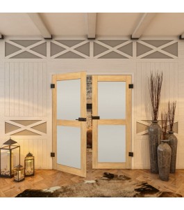 Ganzglastür - Country Sonoma Eiche Model 23-modernes Zuhause
