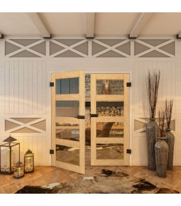 Ganzglastür - Country Sonoma Eiche Model 31-modernes Zuhause