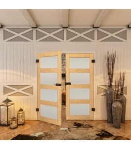 Ganzglastür - Country Sonoma Eiche Model 35-modernes Zuhause