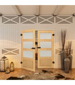 Ganzglastür - Country Sonoma Eiche Model 36-modernes Zuhause