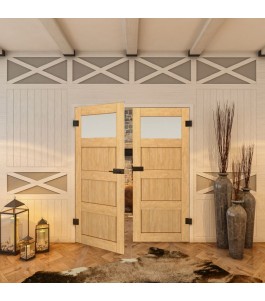 Ganzglastür - Country Sonoma Eiche Model 38-modernes Zuhause