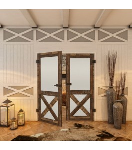 Ganzglastür - Country Altholz Astig Model 54