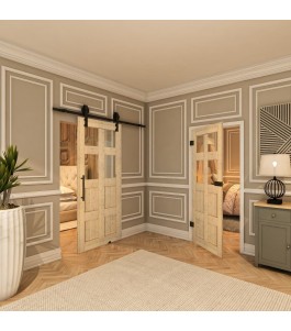 Ganzglastür - Country Astkiefer Model 62 - modernes Zuhause