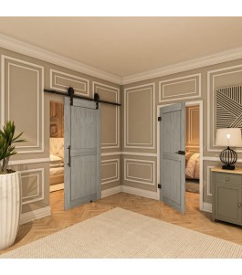 Ganzglastür - Country Graueiche Model 20 - modernes Zuhause