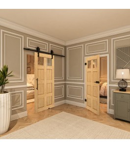 Ganzglastür - Country Sonoma Eiche Model 63-modernes Zuhause