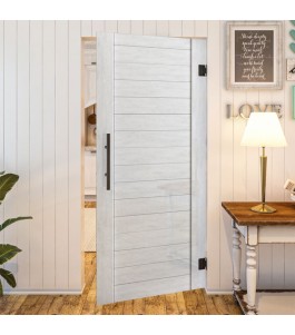 Pendeltür - Country Weiss Rustikal Model 10-modernes Zuhause