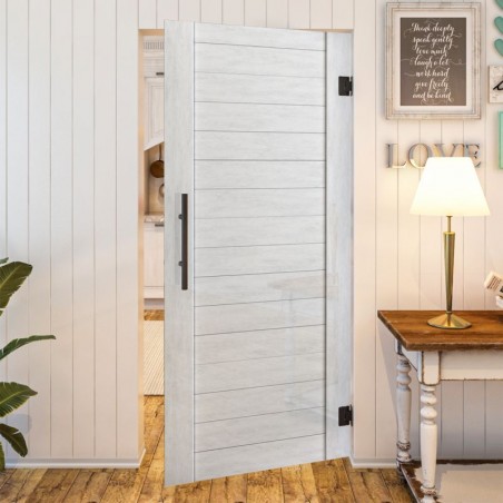 Pendeltür - Country Weiss Rustikal Model 10-modernes Zuhause