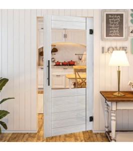 Pendeltür - Country Weiss Rustikal Model 11-modernes Zuhause