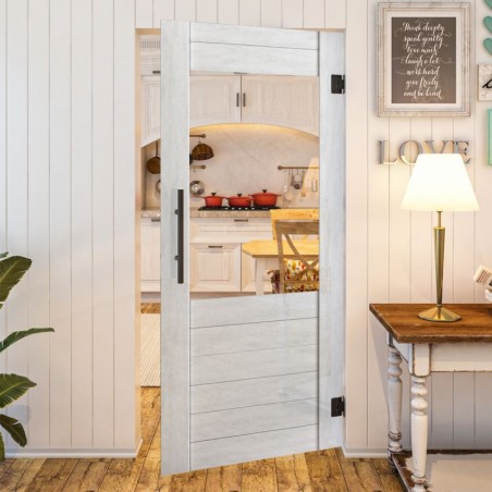 Pendeltür - Country Weiss Rustikal Model 11-modernes Zuhause