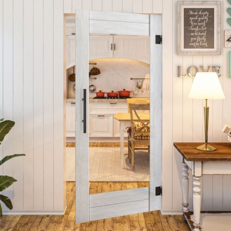 Pendeltür - Country Weiss Rustikal Model 12-modernes Zuhause
