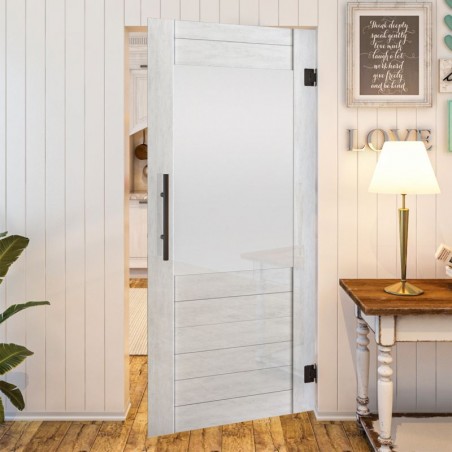 Pendeltür - Country Weiss Rustikal Model 13-modernes Zuhause