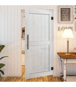 Pendeltür - Country Weiss Rustikal Model 20-modernes Zuhause