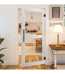 Pendeltür - Country Weiss Rustikal Model 21-modernes Zuhause