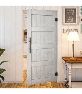 Pendeltür - Country Weiss Rustikal Model 30-modernes Zuhause