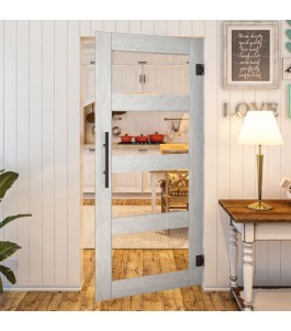 Pendeltür - Country Weiss Rustikal Model 31-modernes Zuhause