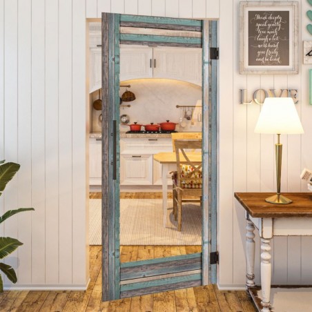 Pendeltür - Country Bunt geplankt Model 11-modernes Zuhause