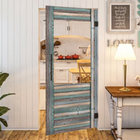 Pendeltür - Country Bunt geplankt Model 12-modernes Zuhause