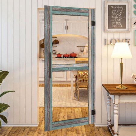 Pendeltür - Country Bunt geplankt Model 21-modernes Zuhause