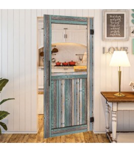 Pendeltür - Country Bunt geplankt Model 22-modernes Zuhause