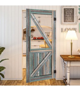 Pendeltür - Country Bunt geplankt Model 42-modernes Zuhause