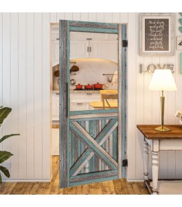 Pendeltür - Country Bunt geplankt Model 52-modernes Zuhause
