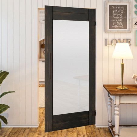 Pendeltür - Country Schwarz gebeizt Model 13