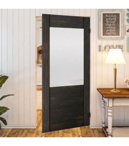 Pendeltür - Country Schwarz gebeizt Model 14