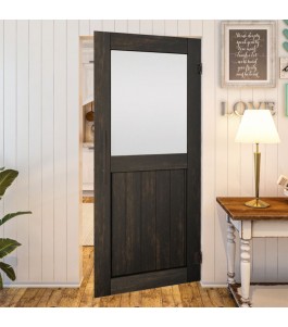 Pendeltür - Country Schwarz gebeizt Model 23