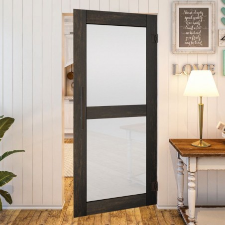 Pendeltür - Country Schwarz gebeizt Model 24
