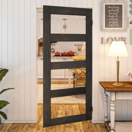 Pendeltür - Country Schwarz gebeizt Model 31