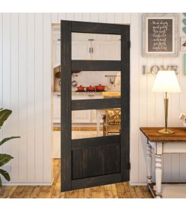Pendeltür - Country Schwarz gebeizt Model 32