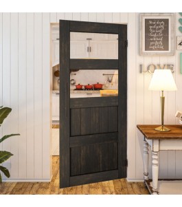 Pendeltür - Country Schwarz gebeizt Model 33