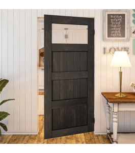Pendeltür - Country Schwarz gebeizt Model 34