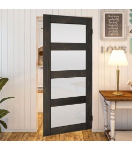 Pendeltür - Country Schwarz gebeizt Model 35
