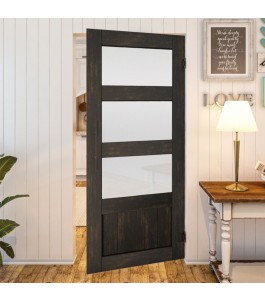 Pendeltür - Country Schwarz gebeizt Model 36