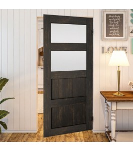 Pendeltür - Country Schwarz gebeizt Model 37