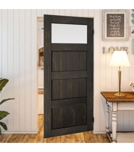 Pendeltür - Country Schwarz gebeizt Model 38