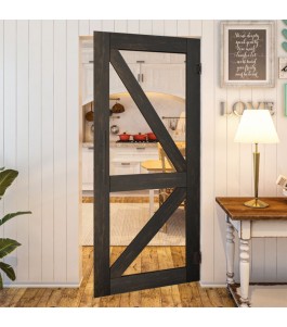 Pendeltür - Country Schwarz gebeizt Model 41