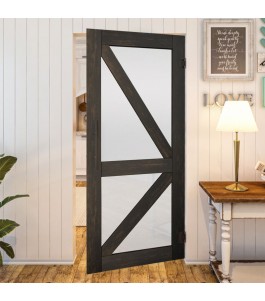 Pendeltür - Country Schwarz gebeizt Model 43