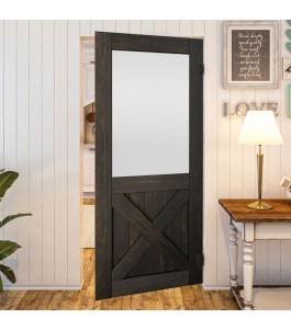 Pendeltür - Country Schwarz gebeizt Model 54