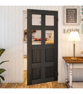Pendeltür - Country Schwarz gebeizt Model 62