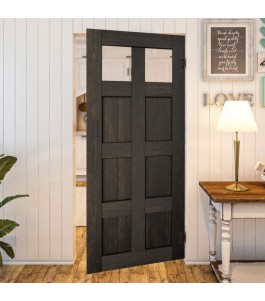 Pendeltür - Country Schwarz gebeizt Model 63