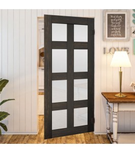 Pendeltür - Country Schwarz gebeizt Model 64