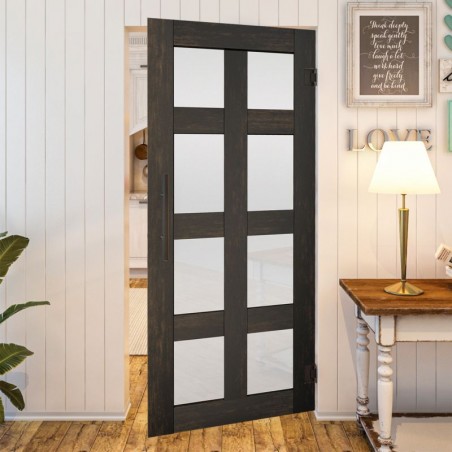 Pendeltür - Country Schwarz gebeizt Model 64
