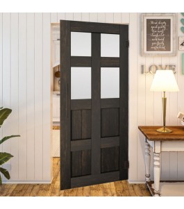Pendeltür - Country Schwarz gebeizt Model 65